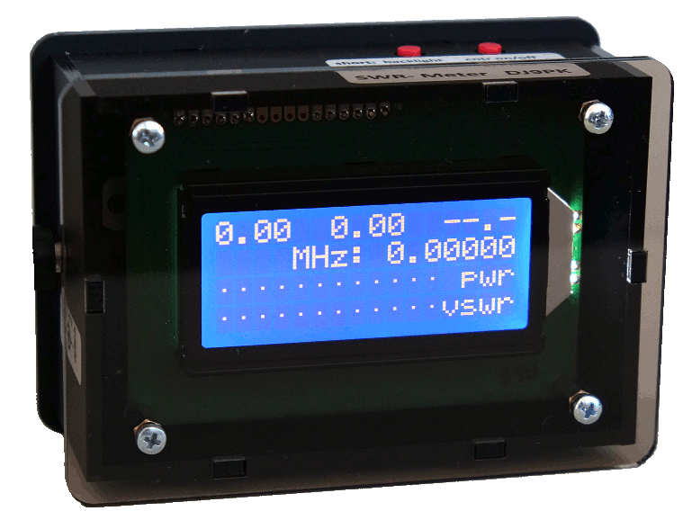 SWR Meter 4zeilig blau